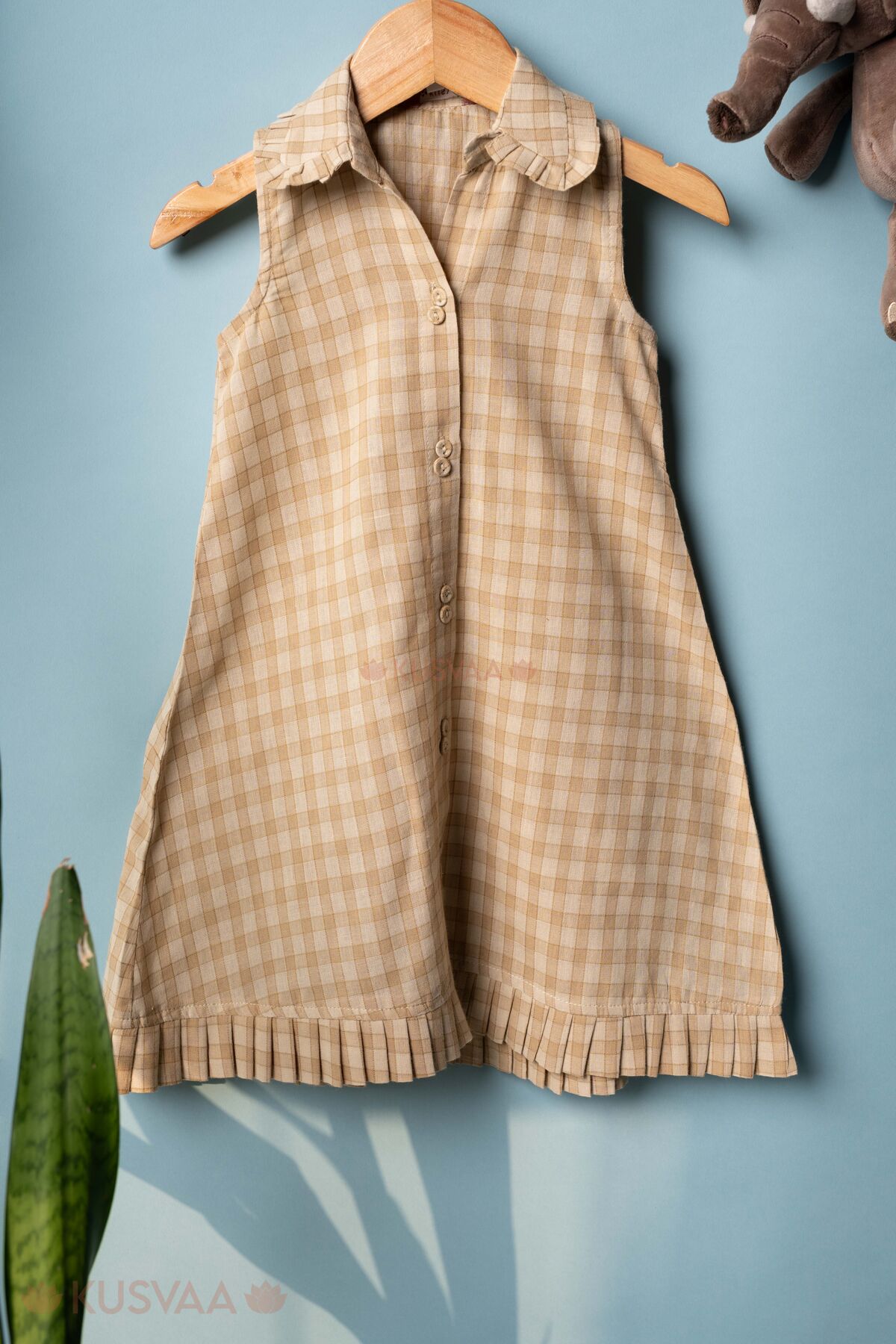 Image for Kusvaa Grw161 Meena Handloom A Line Dress Side