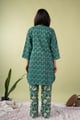 Image for Kusvaa Lwj018 Gopi Cotton Green Nightsuit Set Back