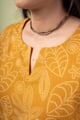 Image for Kusvaa Lwj019 Bhanu Cotton Yellow Nightsuit Set Nack