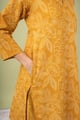 Image for Kusvaa Lwj019 Bhanu Cotton Yellow Nightsuit Set Pocket