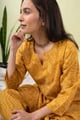 Image for Kusvaa Lwj019 Bhanu Cotton Yellow Nightsuit Set Style