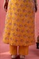 Image for Kusvaa Plz006 Light Orange Charvi Cotton Pant Closeupback