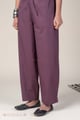 Image for Kusvaa Pnt006 Dark Wine Devika Cotton Pant Dark Wine Side