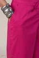 Image for Kusvaa Pnt020 Magenta Devika Cotton Pant Magenta Pocket