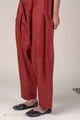 Image for Kusvaa Pnt021 Dark Rust Devika Cotton Pant Dark Rust Side