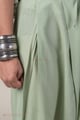 Image for Kusvaa Pnt021 Pista Green Devika Cotton Pant Pista Green Closeup
