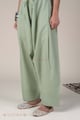 Image for Kusvaa Pnt021 Pista Green Devika Cotton Pant Pista Green Side