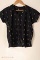 Image for Kusvaa Shk084 Kamala Handloom Cotton Black Kurti Front1