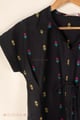 Image for Kusvaa Shk084 Kamala Handloom Cotton Black Kurti Side