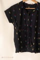 Image for Kusvaa Shk084 Kamala Handloom Cotton Black Kurti Side0