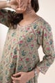 Image for Kusvaa Wkr372 Dhanvi Cotton A Line Kurta Detailing