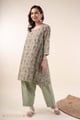 Image for Kusvaa Wkr372 Dhanvi Cotton A Line Kurta Side
