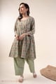 Image for Kusvaa Wkr372 Dhanvi Cotton A Line Kurta Style
