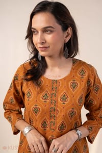Image for Kusvaa Wkr391 Harika Screen Print Kurta Featured