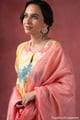 Image for Kusvaa Wkr412 Kriti Chanderi Semi A Line Kurta Closedupatta