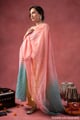 Image for Kusvaa Wkr412 Kriti Chanderi Semi A Line Kurta Opendu