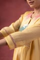 Image for Kusvaa Wkr412 Kriti Chanderi Semi A Line Kurta Sleeve