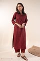 Image for Kusvaa Wkr415 Lipi Handloom Cotton Kurta Front