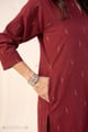 Image for Kusvaa Wkr415 Lipi Handloom Cotton Kurta Pocket