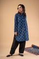 Image for Kusvaa Wkr417 Dhara Handblock Cotton Kurta Front