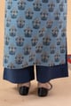 Image for Kusvaa Wsp02 Indigo Cotton Palazzo With Pocket Indigo Back