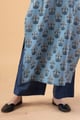 Image for Kusvaa Wsp02 Indigo Cotton Palazzo With Pocket Indigo Featured