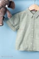 Image for Kusvaa Byw083 Sankalp Handloom Green Shirt Side