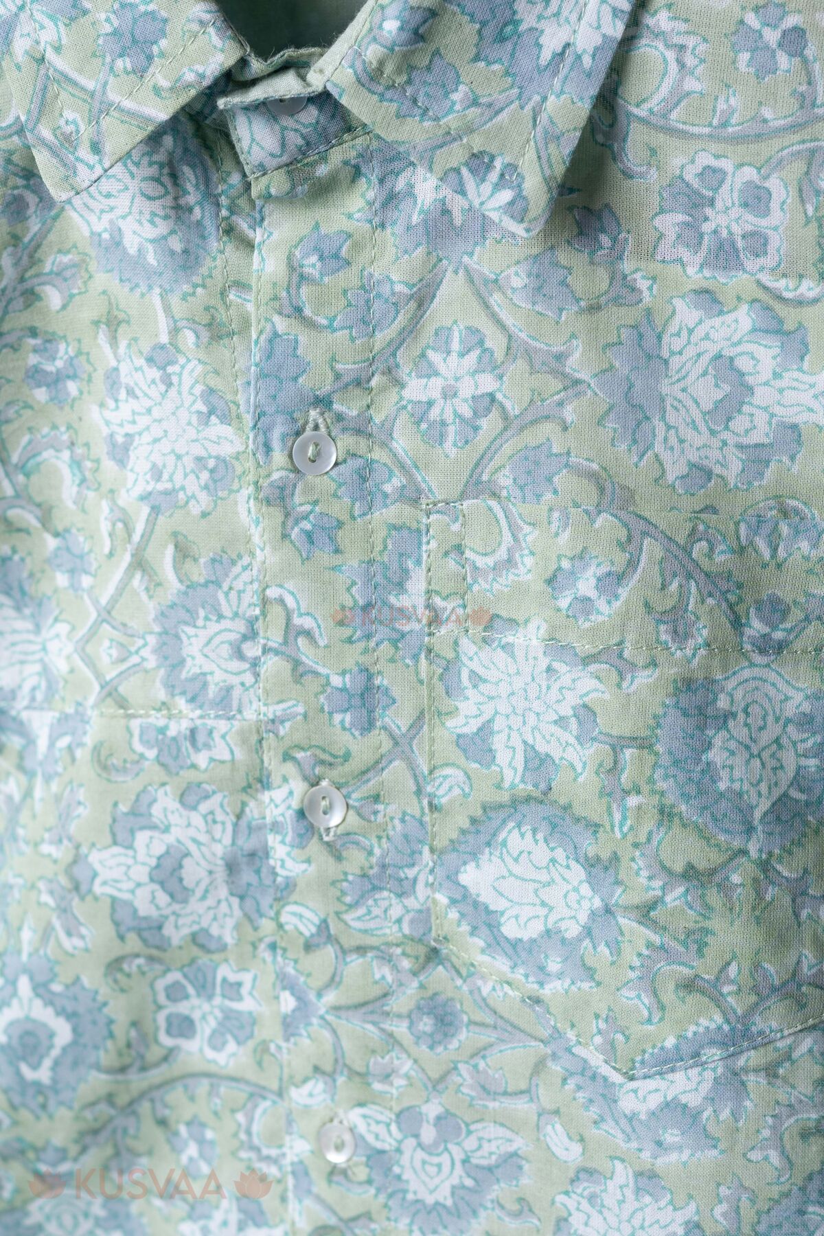 Image for Kusvaa Byw110 Bimal Cotton Kids Shirt Detailing