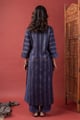 Image for Kusvaa Cood178 Maanvi Silk Blue Kurta Pant Set Back