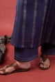 Image for Kusvaa Cood178 Maanvi Silk Blue Kurta Pant Set Bottom