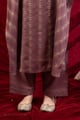 Image for Kusvaa Cood179 Madhuri Silk Purple Kurta Pant Set Bottom