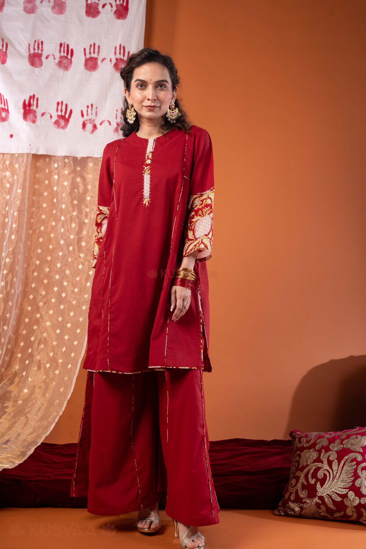 Image for Kusvaa Cood182 Chitrangada Cotton A Line Cord Set StyleSD
