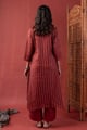 Image for Kusvaa Cood185 Chandrika Slik A Line Kurta Pant Set Back