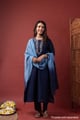 Image for Kusvaa Cood185 Nutan Mul Chanderi Kurta Pant Set Dupatta
