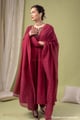 Image for Kusvaa Cood193 Jagrati Cotton Dobby Kurta Pant Set Dupatta