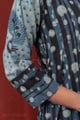 Image for Kusvaa Dr130 Kirti Cotton Blue A Line Dress Sleeves