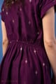Image for Kusvaa Dr131 Gopika Cotton Silk Dress Backdetailing