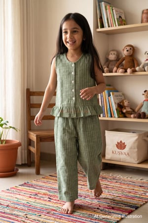 Image for Kusvaa Grw141 Divya Handloom Top Pant Set Ai