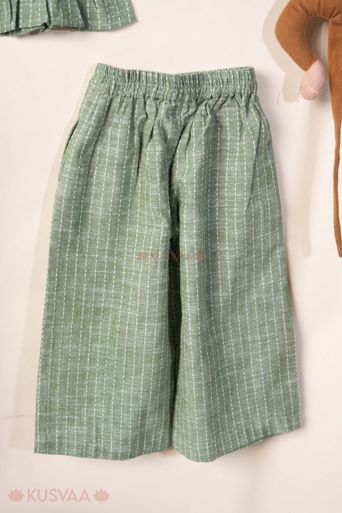 Image for Kusvaa Grw141 Divya Handloom Top Pant Set Bottom