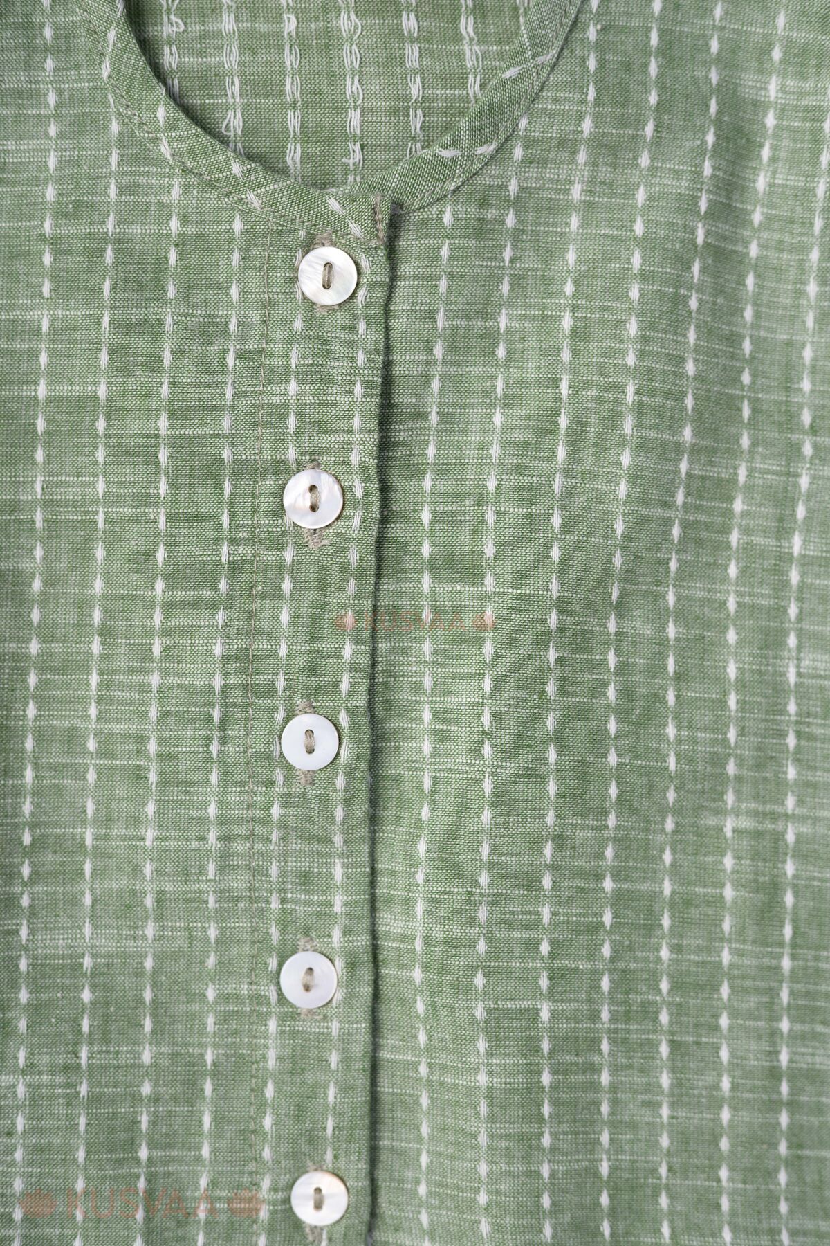 Image for Kusvaa Grw141 Divya Handloom Top Pant Set Nack