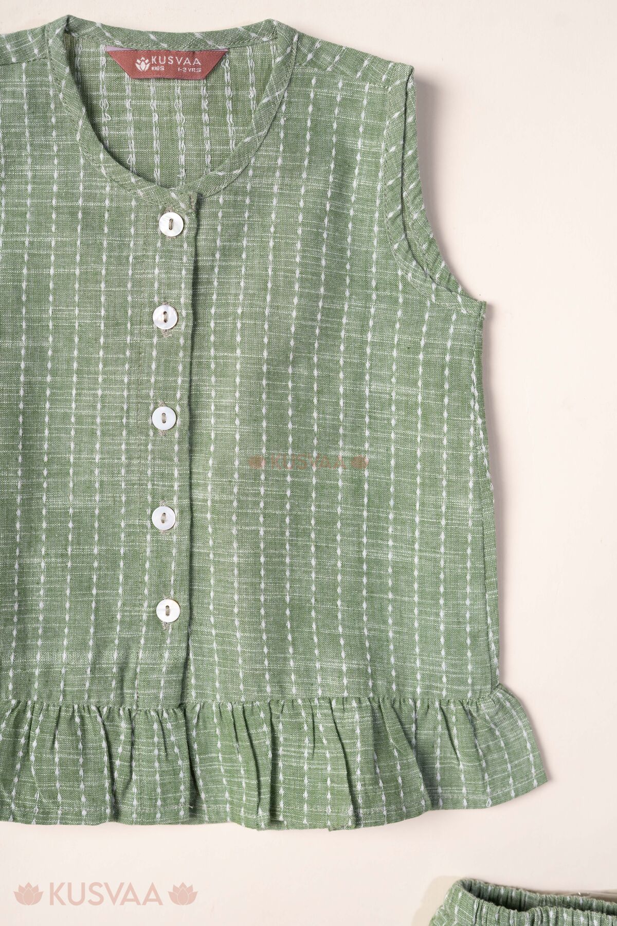Image for Kusvaa Grw141 Divya Handloom Top Pant Set Side