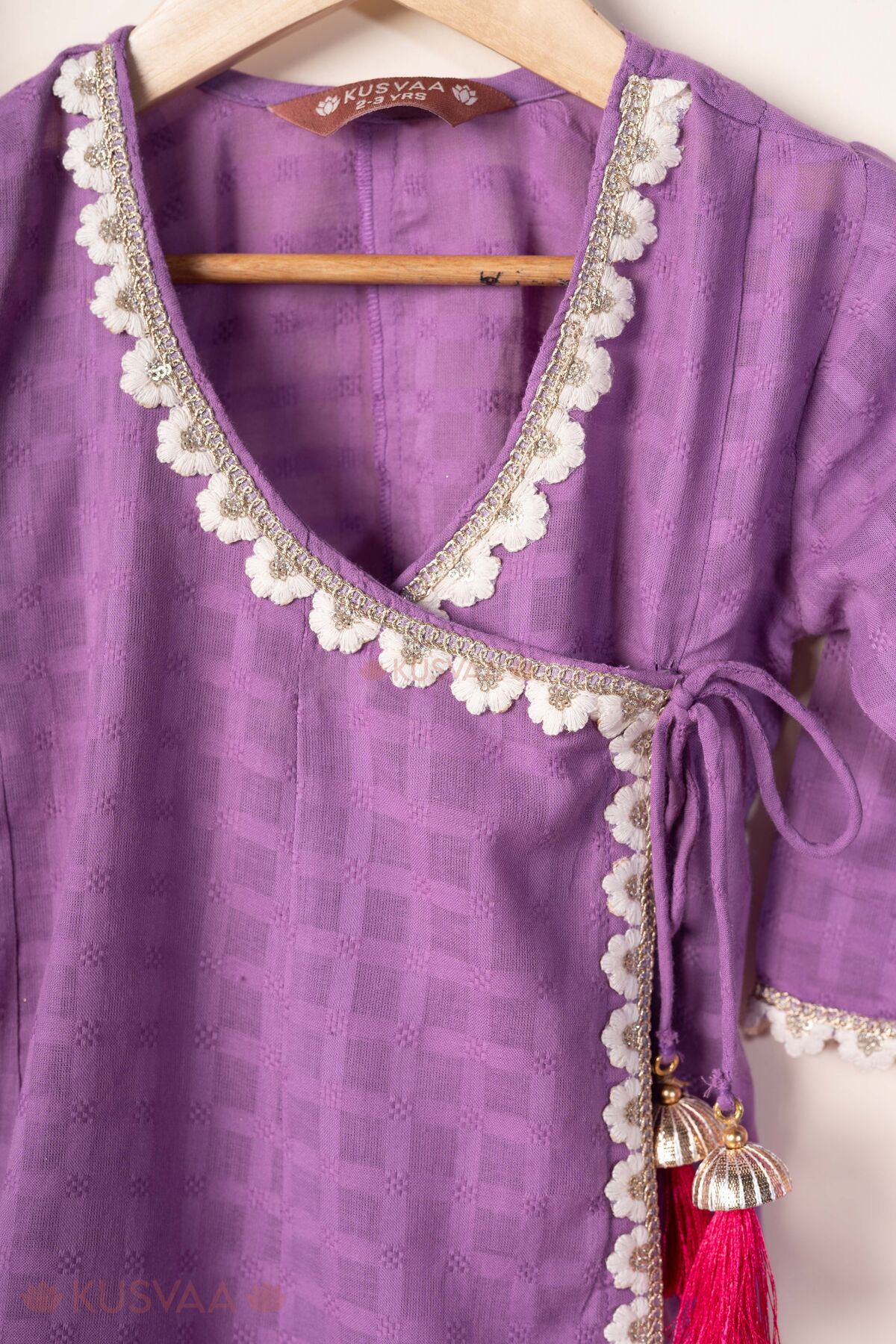 Image for Kusvaa Grw148 Ikshita Angrakha Sharara Dupatta Set Close
