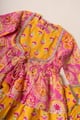 Image for Kusvaa Grw166 Jeevika Cotton Yellow Sharara Kurta Set Nack