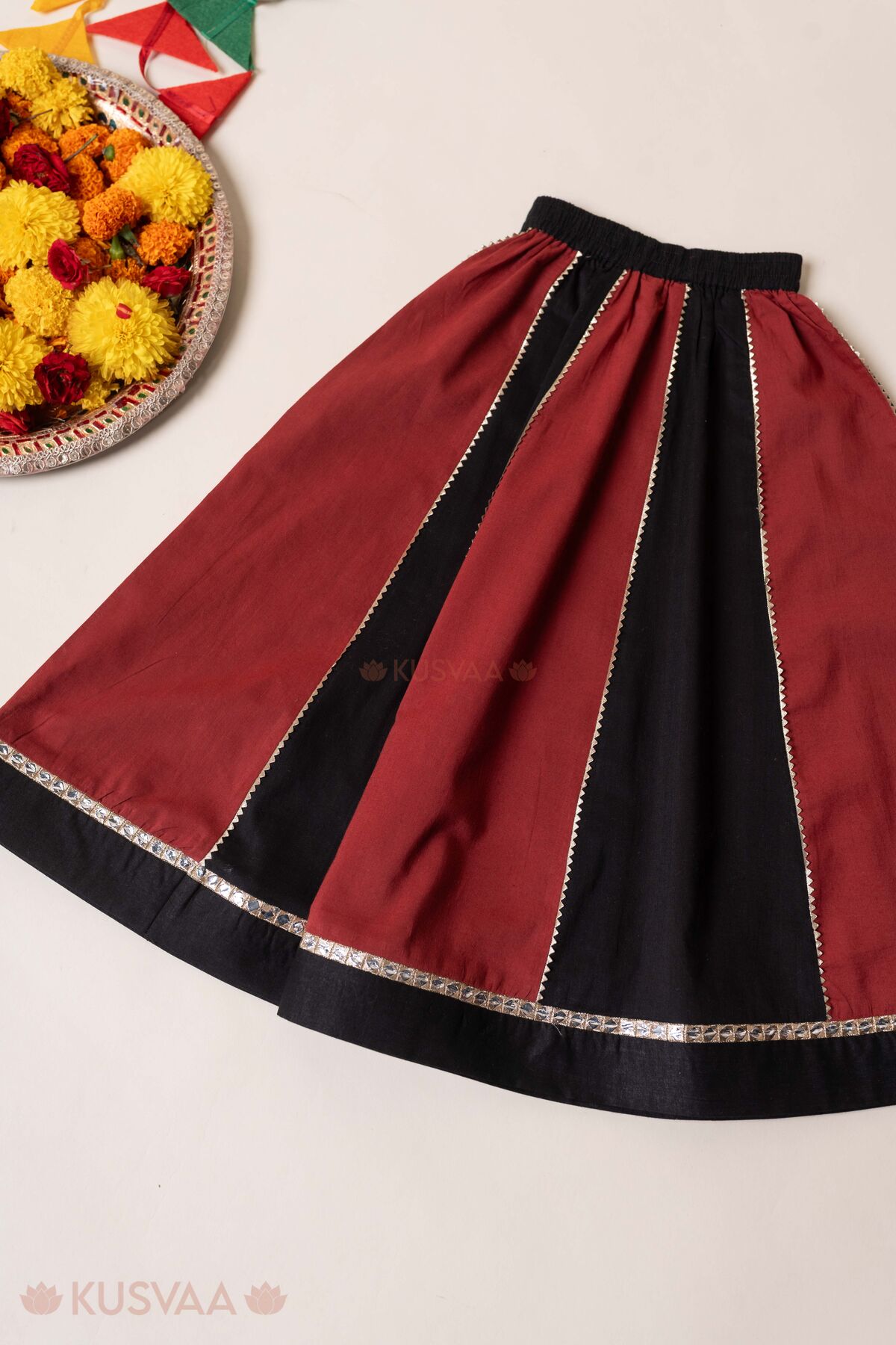 Image for Kusvaa Grw167 Ishani Cotton Lehenge Set Bottom