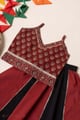 Image for Kusvaa Grw169 Bhavini Cotton Lehenga Set Both