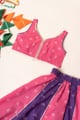 Image for Kusvaa Grw170 Bimla Cotton Lehenga Set Both