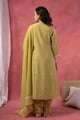 Image for Kusvaa Kds041 Naina Chanderi Kurta Dupatta Set Back