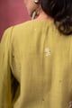 Image for Kusvaa Kds041 Naina Chanderi Kurta Dupatta Set Backdetailing