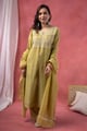 Image for Kusvaa Kds041 Naina Chanderi Kurta Dupatta Set Front