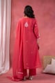 Image for Kusvaa Kds042 Chanchal Chanderi Kurta Dupatta Set Back